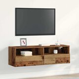 TV zidni ormar Staro drvo 100 x 30 x 30 cm Konstruirano drvo | Eponuda.com