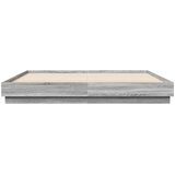  Okvir za krevet boja hrasta 200x200 cm od konstruiranog drva | shoptok.hr
