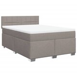 Maison Chic Box spring postelja - Vzmetna postelja z vzmetnico taupe 140x190 cm blago SL5332, (21887571) | Shoptok.si