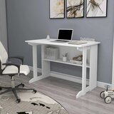 Hanah home radni sto Pillar, 100 cm, beli Cene