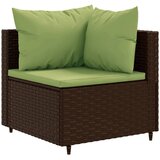  11-dijelni set vrtnih sofa od poliratana s jastucima smeđi | shoptok.hr