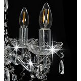  Luster s kristalnim perlama srebrni okrugli 5 x E14 | shoptok.hr