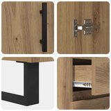 Visok predalnik Umetni hrast 69,5 x 34 x 180 cm Konstruiran les, (5000107959) | Shoptok.si
