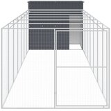  Kućica za pse s igralištem antracit 214 x 865 x 181 cm čelična | shoptok.hr