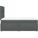 vidaXL Krevet s oprugama i madracem tamnosivi 120 x 200 cm od tkanine | shoptok.hr
