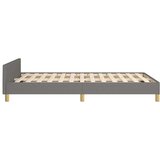  Okvir za krevet s uzglavljem tamnosivi 120x200 cm od tkanine | shoptok.hr
