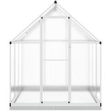  Staklenik s okvirom srebrni 169 x 169 x 202 cm aluminijski | shoptok.hr