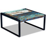  Stolić za kavu od masivnog obnovljenog drva 80 x 80 x 40 cm | shoptok.hr