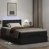  Otomanski krevet s madracima i LED crni 120x190cm umjetna koža | Eponuda.ba