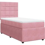 Box spring krevet s madracem ružičasti 90x190 cm baršunasti | shoptok.hr