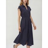 Reserved Midi haljina s povezom - mornarsko plava | shoptok.hr