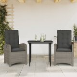  3-dijelni vrtni blagovaonski set sivi od poliratana | shoptok.hr