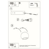  Sollux SL.1026 - Zidna svetiljka GLOBE 1xE27/60W/230V sjajna bela | Eponuda.com