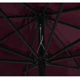  Vrtni suncobran s metalnim stupom 390 cm bordo | shoptok.hr