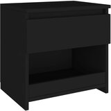 Maison Chic Nočna omarica - Nočna miza črna 40x30x39 cm iverna plošča, (21690028) | Shoptok.si