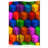  Paravan u 3 dijela - Colorful Geometric Boxes [Room Dividers] 135x172 Cijene