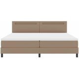 Krevet s opruga kutije s madracem Boja cappuccina 200 x 200 cm | Eponuda.com