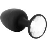 Dorcel Geisha Plug Diamond L - analni dildo od bijelog kamena (crni) Cijene