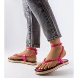 Gemre Pink sandals adorned with a chain Varieur | Shoptok.si