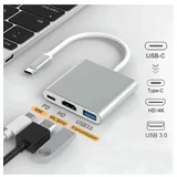 3u1 USB HUB, HDMI+USB-A i USB-C(PD) HUB-USBC1/3
