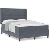 Box Spring Krevet s Madracem Tamno Siva 160x200 cm Baršun | shoptok.hr