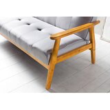 Livetastic ZOFA S POSTELJNO FUNKCIJO, naravne barve, svetlo siva les, tekstil | Shoptok.si
