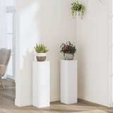 vidaXL Stojalo za rastline 2 kosa belo 17x17x60 cm inženirski les cene