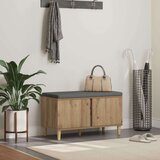  Haldna klop z blazino z vrati Umetni hrast 80 x 38 x 46 cm, (5000155662) | Shoptok.si