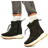 primohurt Black sports snow boots, women's lace-up, insulated winter shoes with a flat sole Cijene