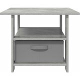  Kava Stol Betonski sivi 77 x 55 x 42 cm Konstruirano drvo | shoptok.hr