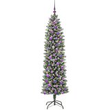  Umjetno vitko božićno drvce Zelena i bijela 180 cm | shoptok.hr