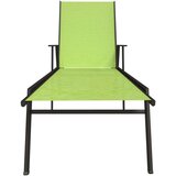  Ležalnik iz jekla in tekstila zelen, (20662948) | Shoptok.si