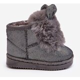 Boto Children's snow boots with fur lining and ear details gray Betty | ePonuda.com