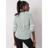 LAKERTA Blouse-LK-BZ-506369.20-white-green | Shoptok.si