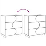  Komoda Bijela 70 x 38 x 75 cm Konstruirano drvo - Bijela | shoptok.hr