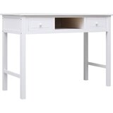 vidaXL Pisalna miza bela 108x45x76 cm trden les pavlovnije | Shoptok.si