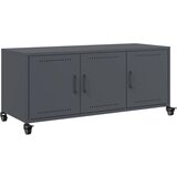 Maison Chic TV omarica - TV stojalo - Televizijska omarica antracitna 100,5x39x43,5 cm jeklo, (21700877) Cene