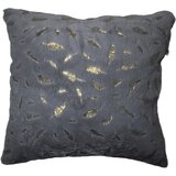 Sajonara Minky Foil Pero Dekorativni jastuk, Sivi | Eponuda.com
