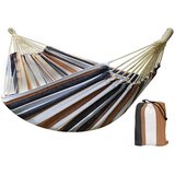 Timeless Tools Dvojna prenosna viseča mreža - rjava, 200x150 cm, nosilnost 150 kg, z torbo za shranjevanje, (5000347024) | Shoptok.si