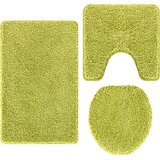  Set prostirki za kupatilo s protukliznom podlogom 3 pcs Zelena | shoptok.hr