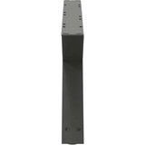  noge kavne mizice 2 kosa antracit 70x(30-31,3) cm jeklo | Shoptok.si
