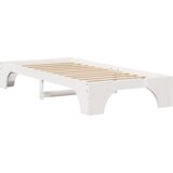 vidaXL Okvir postelje Bela Trden borov les 80 x 200 cm | Shoptok.si