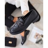 Resti Black moccasins with quilted nose Kusanna | ePonuda.com