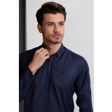 Dewberry G650 MEN'S SHIRT-NAVY-BURGUNDY | Shoptok.si