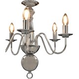  Luster srebrni 5 žarulja E14 | shoptok.hr