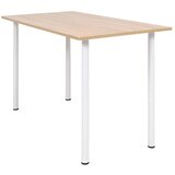  Jedilna miza 120x60x73 cm barva hrasta in bela | Shoptok.si