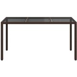  Stol za vrt Smeđa 150 x 90 x 75 cm poliratan | shoptok.hr