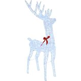  Reindeer vuče saonice Hladna bijela 120 cm 55 cm Akril | shoptok.hr