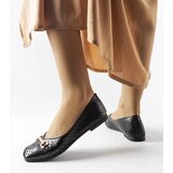 Gemre Black lace ballet flats Schiavone | Shoptok.si