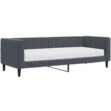 vidaXL Dnevna postelja z vzmetnico temno siva 80x200 cm žamet | Shoptok.si